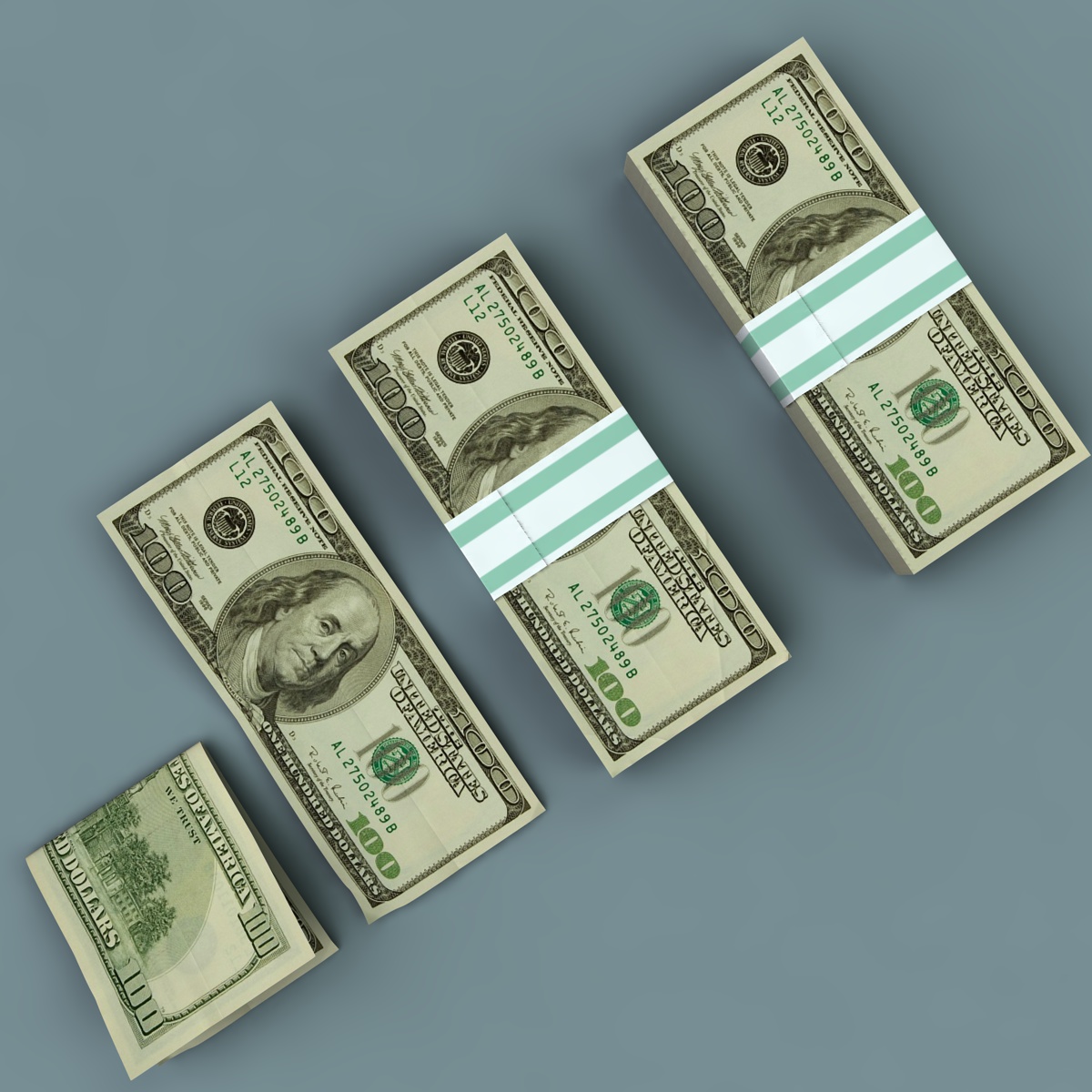 100dollars_x02.jpg Dollars 3D model - c4d