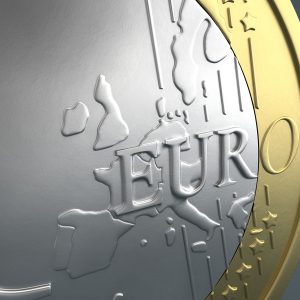 Euro coin 3D model c4d