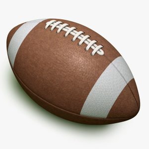 American football 3D model