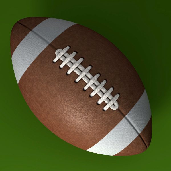 American football 3D model - c4d