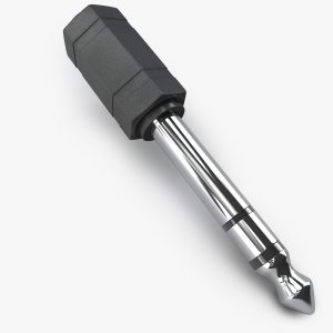 Audio connector 3D model