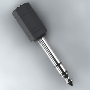 Audio connector 3D model c4d