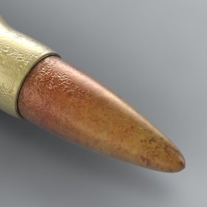Bullet 3D model cinema 4d