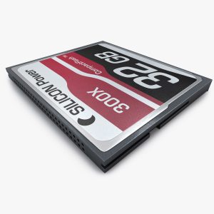 Compact flash card 3D model