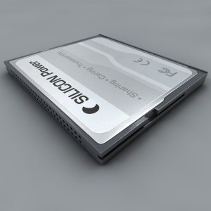 Compact flash card 3D model c4d