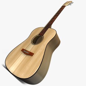 guitar 3D model