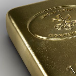 Gold Bar 3D model c4d