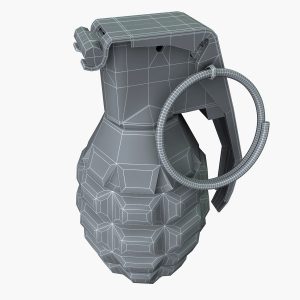 Grenade 3D model cinema 4d