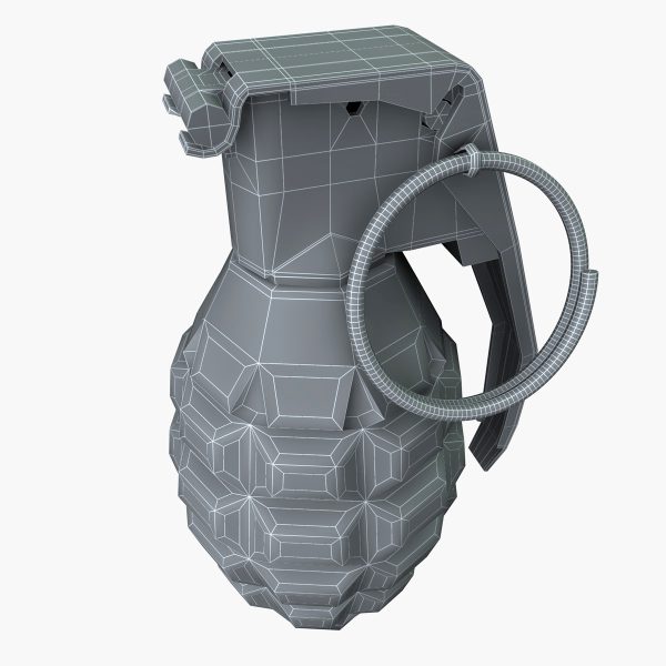 Grenade 3D model cinema 4d