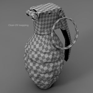 Grenade 3D model c4d