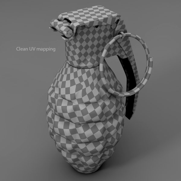 Grenade 3D model c4d