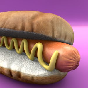 Hotdog 3D model c4d
