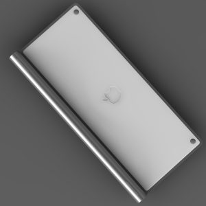 Wireless Keyboard 3D model cinema 4d