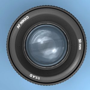 Lens 3D model c4d