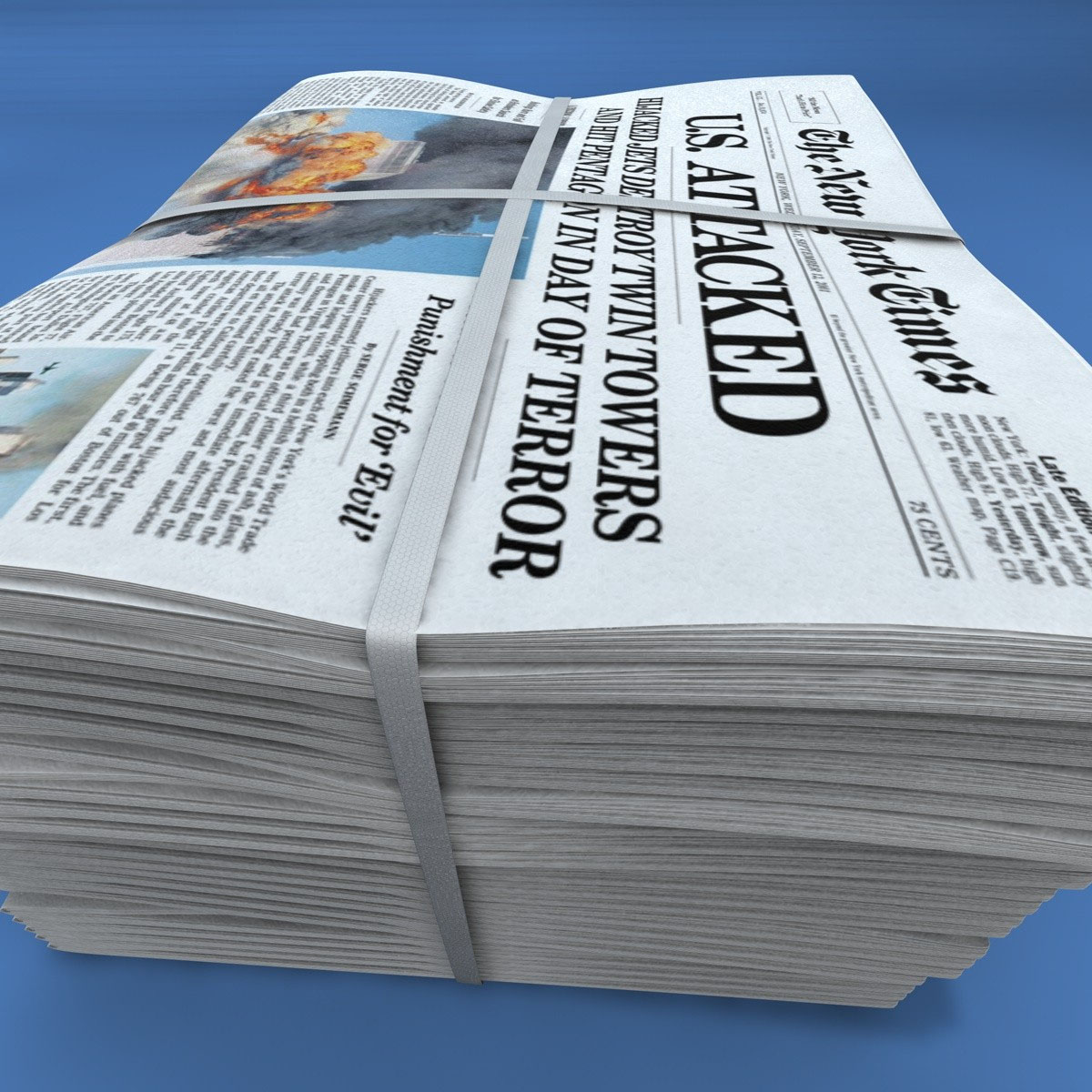 Newspaper_03.jpg Newspaper 3D model cinema 4d