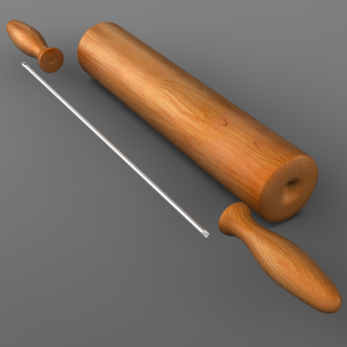 RollingPin_03.jpg Rolling pin 3D model cinema. 4d