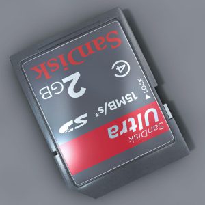 SD Card 3D model cinema 4d