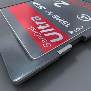 SD Card 3D model c4d