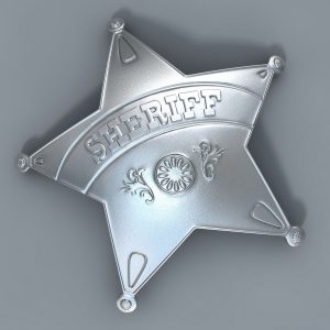 Sheriff Badge 3D model c4d