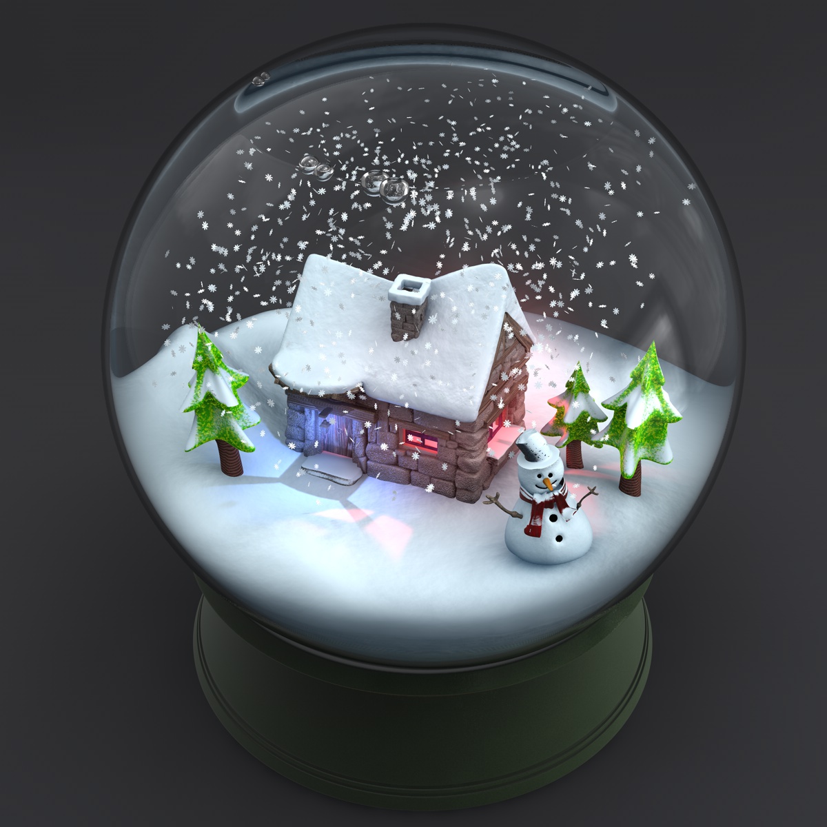 Snowglobe_V2_03.jpg Christmas Globe 3D model c4d