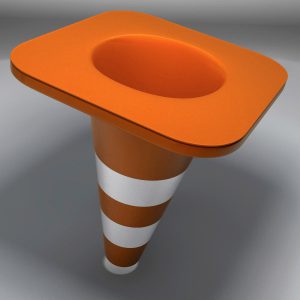 Traffic Cone 3D model cinema 4d