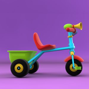 Children Tricycle 3D model c4d