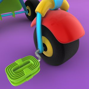 Children Tricycle 3D model cinema 4d