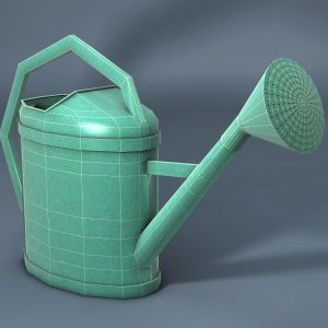Watering can 3D model cinema 4d