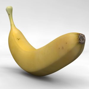 Banana 3D model cinema 4d