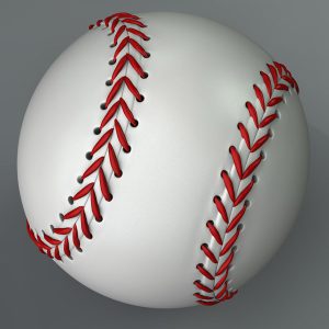Baseball ball 3D model c4d