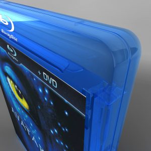 Blu-ray case 3D model cinema 4d