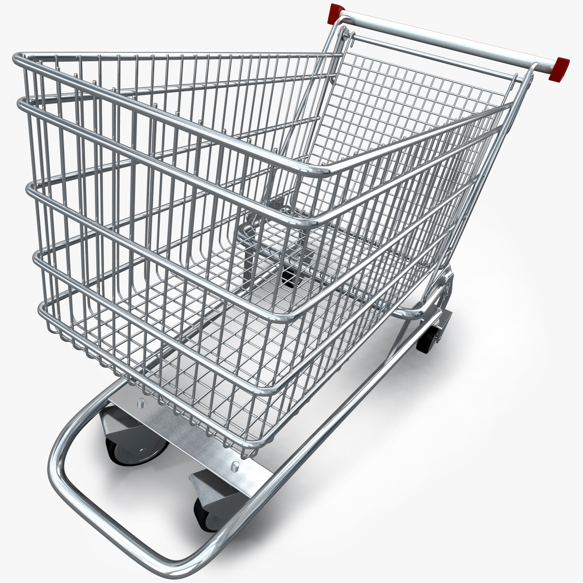 caddy_01b.jpg Shopping cart 3D model