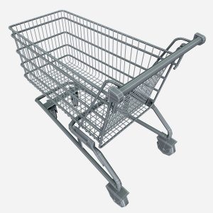 Shopping cart 3D model cinema 4d