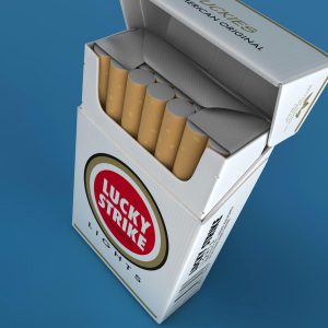 Cigarettes 3D model cinema 4d