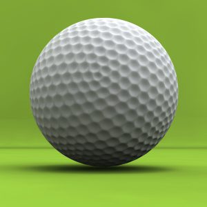 Golfball 3D model cinema 4d