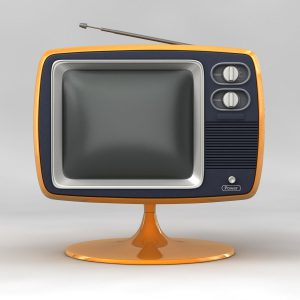 Retro TV 3D model c4d