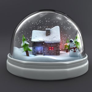 Snow Globe 3D model cinema 4d