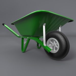 Wheelbarrow 3D model cinema 4d